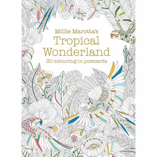 Tropical Wonderland Colouring Postcards