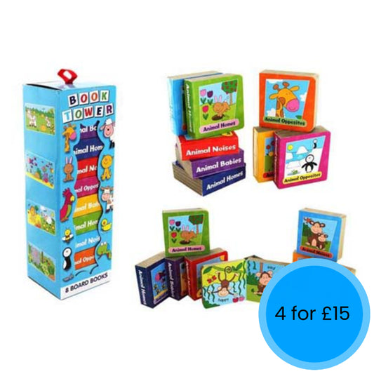 Book Tower  -  8 Board Books