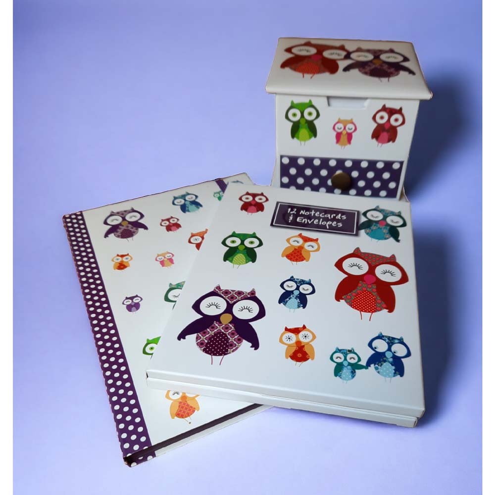 Stationery Set - Owl Design