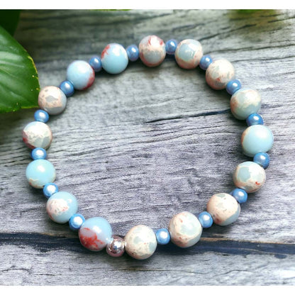 Stone & Miracle Bead Bracelets