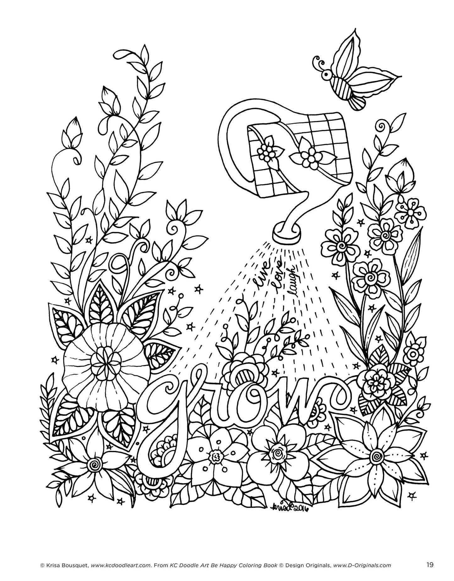 KC Doodle Art Colouring Books