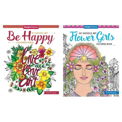 KC Doodle Art Colouring Books