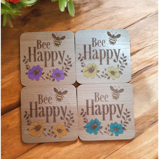 Bee Happy Coaster Set