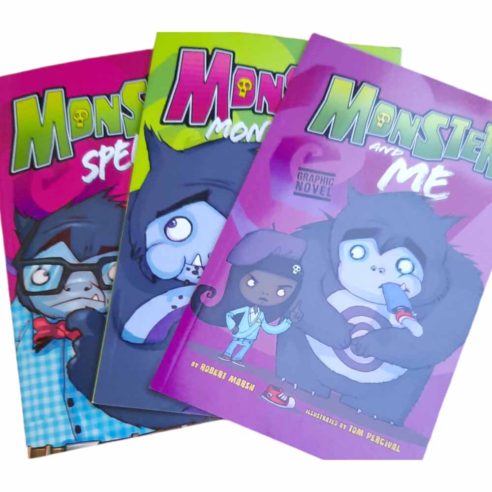 3x Monster & Me Graphic Novels