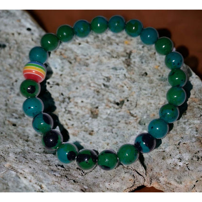 'A Little Pride' natural stone bracelets