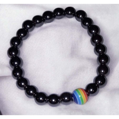 'A Little Pride' natural stone bracelets