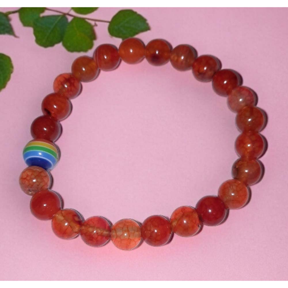 'A Little Pride' natural stone bracelets