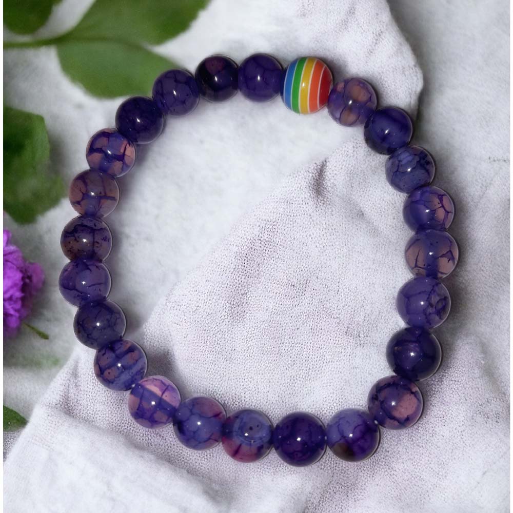 'A Little Pride' natural stone bracelets