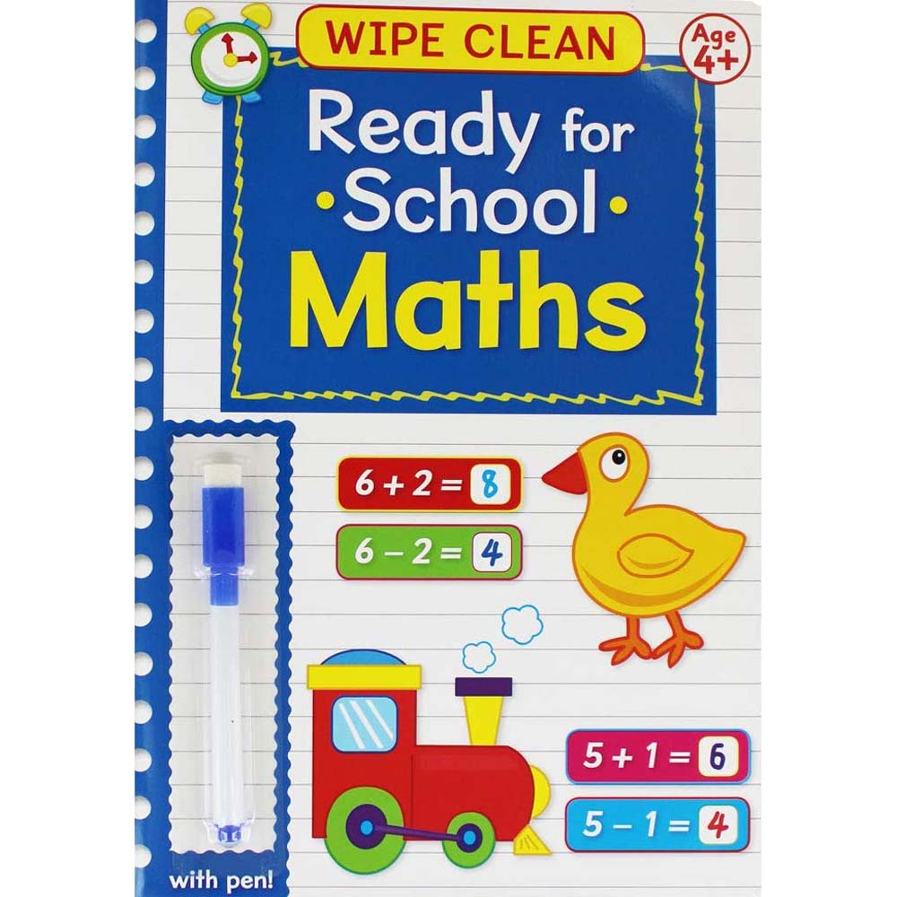 Early Learning Wipe Clean Books + Pen