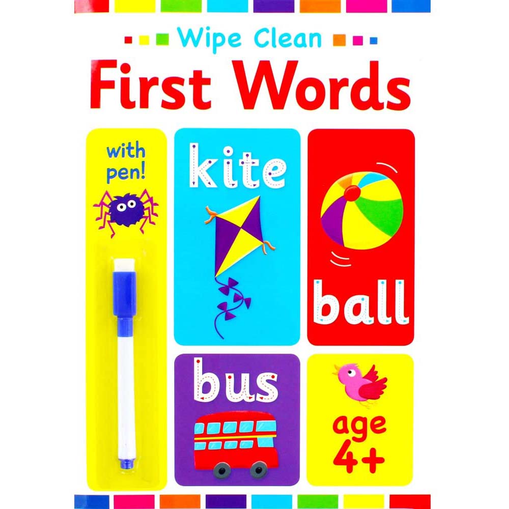 Early Learning Wipe Clean Books + Pen