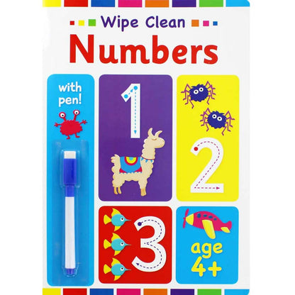 Early Learning Wipe Clean Books + Pen