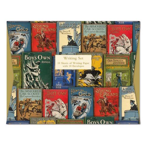 Boys Own Book Covers Writing Set