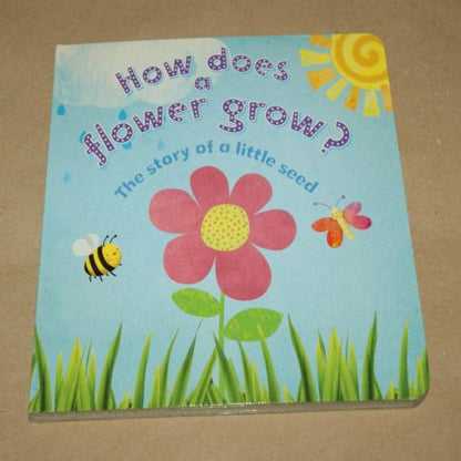 2 Board Books - How Does the Rain Fall? / How Does a Flower Grow?