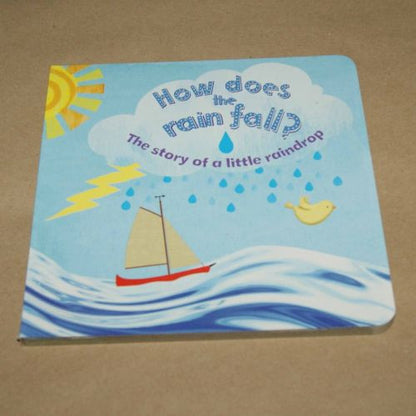 2 Board Books - How Does the Rain Fall? / How Does a Flower Grow?