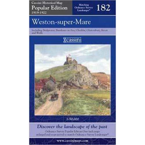 Weston-super-Mare Map No 182 Popular Ed. 1919-1922